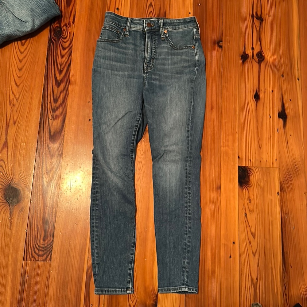 Madewell curvy high rise skinny crop jeans size 26 25”